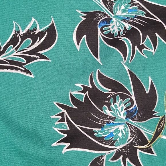 🔺️Cabi Green "Zoe" Falling Flowers Peplum Sleeveless Top Small - Picture 7 of 11